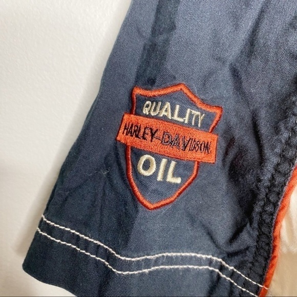 Harley-Davidson Garage Short Sleeve Button Down Shirt Large Tall - Picture 3 of 6
